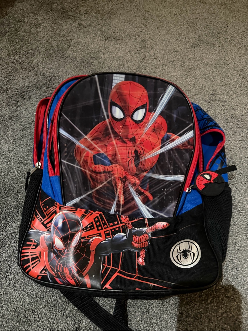 Spiderman Kids Backpack in Red, Blue & Black